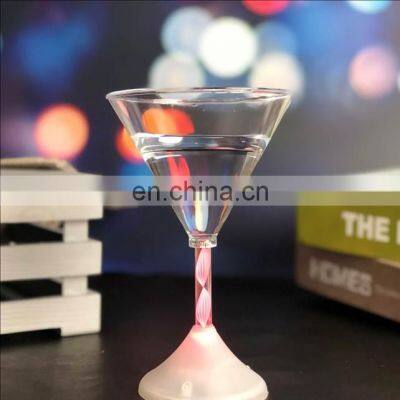 New Arrival Design LED Light Up Flashing Plastic Martini Cocktail Glasses photo-2