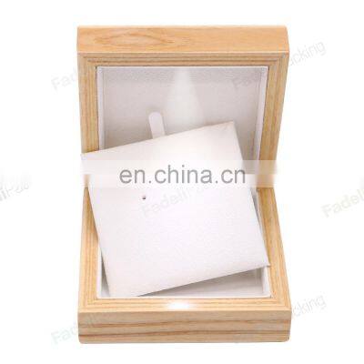 Factory Wholesale Hot Selling Wooden Jewellery Box Custom Logo Pendant Earring Box