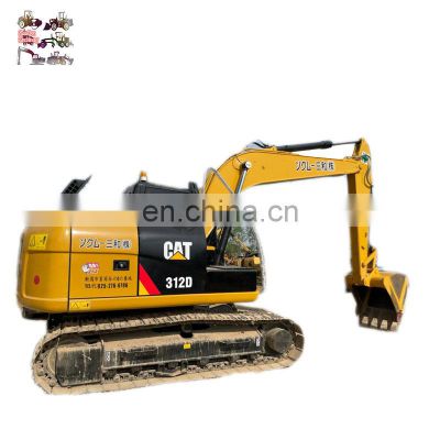 Japan made original Caterpillar 312D midi crawler excavator , CAT 312 12ton digger price low on sale in Shanghai