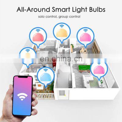 Custom Indoor Rgb 9W 220V E27 B22 Ampolletas Inteligentes Wifi Smart LED Light Bulb