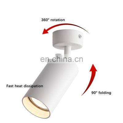 Commercial 7W Spotlight for Ceiling Black White Gold GU10 COB LED Hotel Home LED Track Light