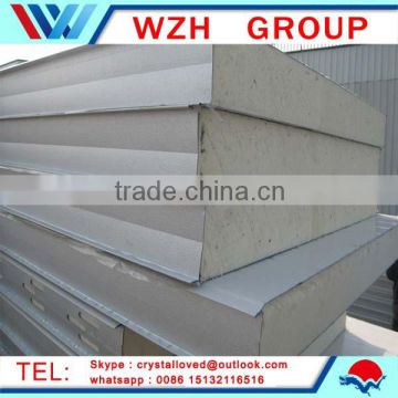 High quality color steel PU sandwich panel for roof from china supplier