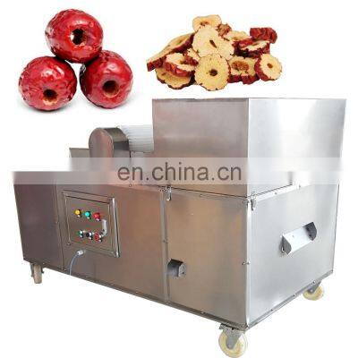 Automatic Date, jujube,olive, plums slicing slicer cutter cutting Machine with good quality