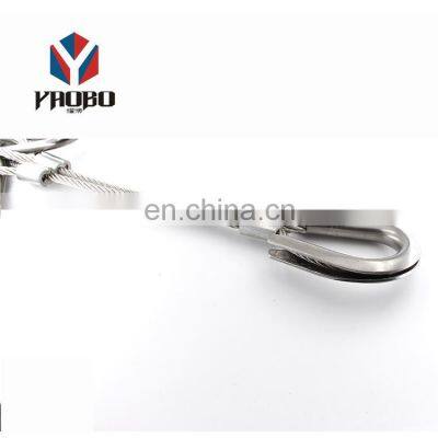 Unique Design Stainless Steel Keychain Key Cable Screw Lock Wire Ring With Screw photo-4