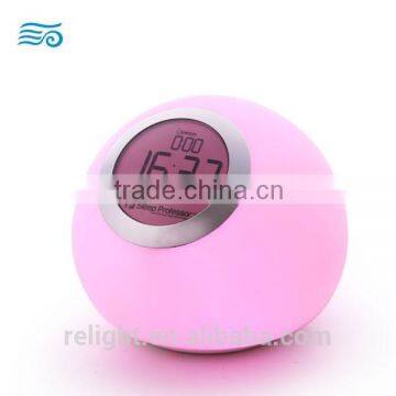 Color Changing LED Night Light With Clock Display Stand and Alarm Clock Function photo-4