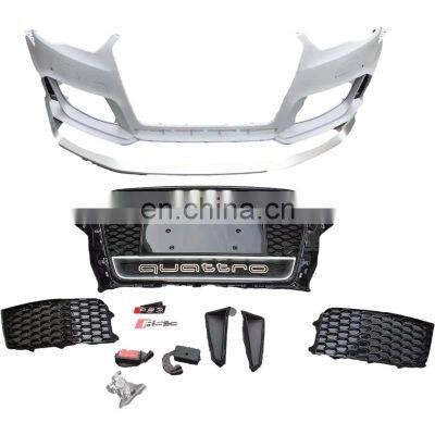 High quality the latest bodykit body kit the front bumper sets facelift to RS3 style for Audi A3 car parts 2014-2016