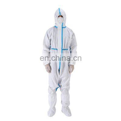 Wholesale Disposable Suit Sms Ppe Set Disposable Suit Isolation Gown Coveralls Ppe Gowns photo-3