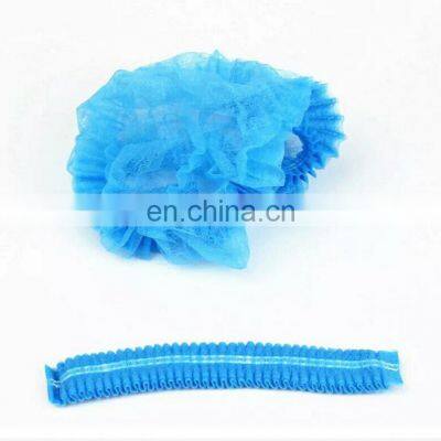 OEM Disposable Mob Cap PP Non Woven Head Cover Bouffant Hair Net Strip Mob Cap