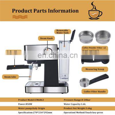 Professional Programmable Italian Fully Automatic Touch Screen Display Coffee Machine Espresso, Espresso Cappuccino Latte photo-5