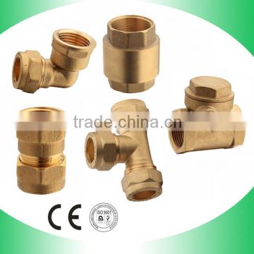 brass pipe fitting (elbow tee coupling)