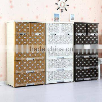 Plastic foldable portable drawer wardrobe manufacturer in China