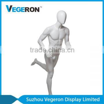 fiberglass run pose sport male mannequin