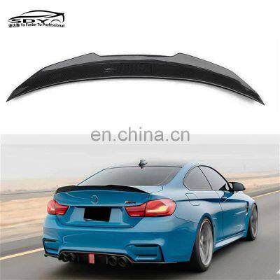 F82 M4 PSM Style Carbon Fiber Rear Spoiler Truck spoiler Wings car styling For BMW F82 M4