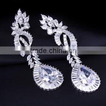 New Luxury Statement Design Cubic Zirconia African Style Big Fashion Jewelry Set photo-4