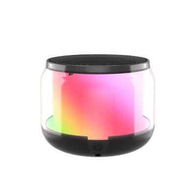 wireless TWS speakers heavy subwoofer colored lights portable home outdoor mini stereo wireless speaker