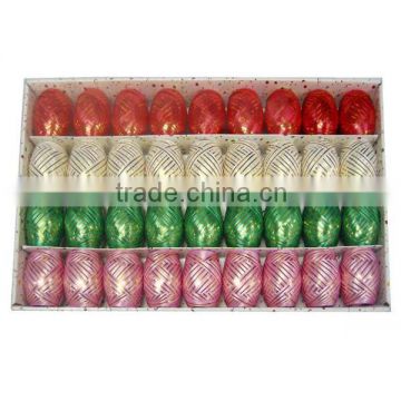 Christmas Gift Packaging Poly Curling Ribbon Egg, Plastic Ribbon Roll, PP Bow Spools for Wrapping Decoration