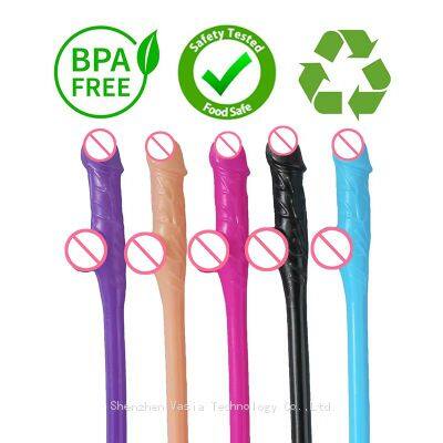 Novelty Multi-Color Pennis Straws - Bachelorette Girls Night Hen Party Funny Supplies