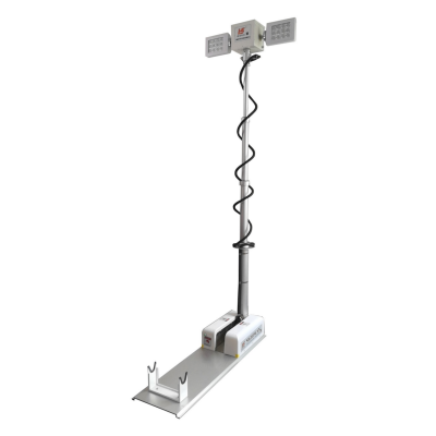 Car Roof Mounted Mobile Lifting Lighting System Remote Control LED Searchlight with Pneumatic Lifting Pole for Fire Truck and Engineering Vehicle
