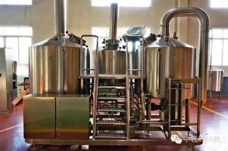 SUS 304 7Bbl Large Scale Brewing Equipment Semi Automatic Control System
