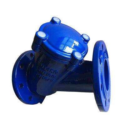 DIN Ball Type Check Valve Soft Seal PN10 PN16 150LB DN40-300 Ductile Cast Iron GGG50 Flange Swing Direction photo-3