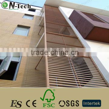 Outdoor natural plastic wood composite decking