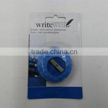 round eraser with pencil sharpener