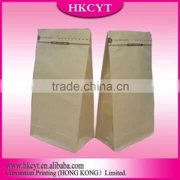 2016 Newly Custom Printing Foil Lined Kraft Paper Bags for Organic Food and Coffee