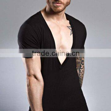 Deep V Neck Men Tshirt photo-4