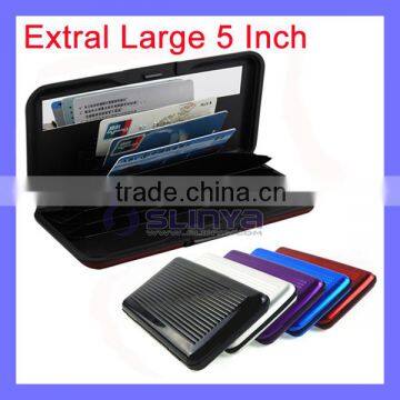 20cm Long Metal Alloy Surface Accordion Aluminum Credit Card Case