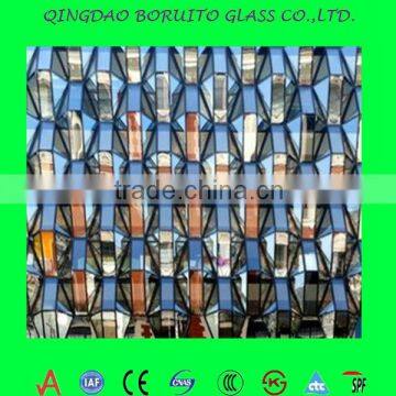 5mm 8mm tempered patterned building glass