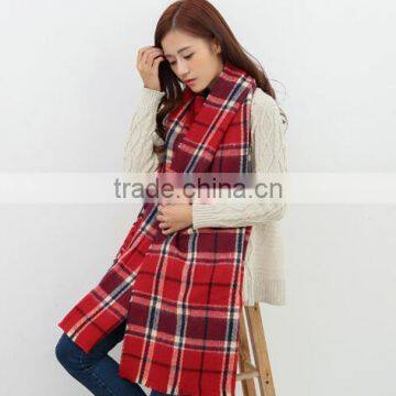 Wholesale Woman Plaid Cashmere Pashmina Scarf And Shawl photo-4