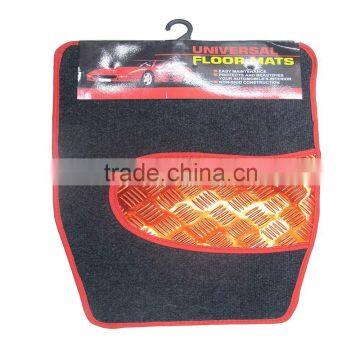 Universal Foot Mats car mat with pvc reflev paillette car accessories