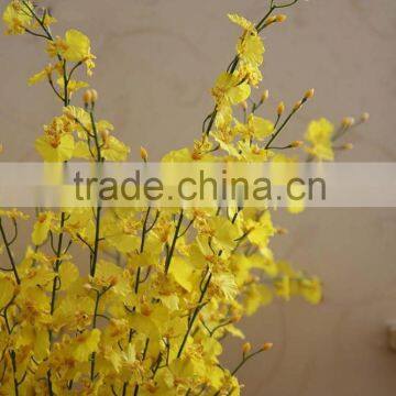 Blasting Models Available!High-grade Yellow Dancing Orchid Gao Zhi Silk Flowers Wholesale Simulation Flower Household Ground Ado photo-2