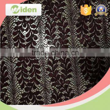 Fast delivery leaf pattern warp knitted guipure lace fabric                        
                                                                                Supplier's Choice