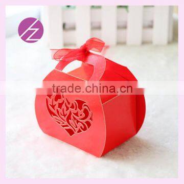 Gift Boxes Paper Malaysia 2015 Latest Design Happy Wedding Candy Box With Unique Red Colour TH-206 photo-3