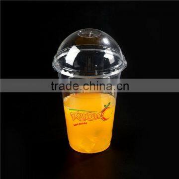 High quality Plastic Blowing Molding Hot sale recyclable Plastic cup with dome lid