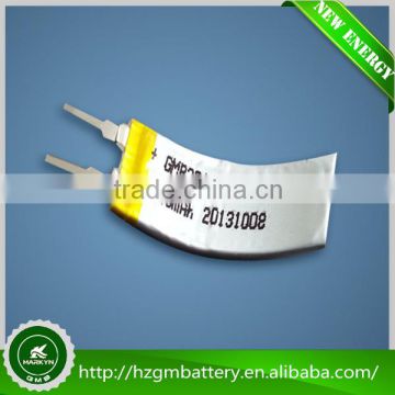 Curved 201030 3.7v lithium polymer battery