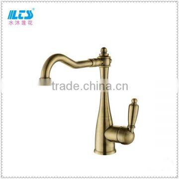 Kitchen faucet Antique Brass Sink Mixer Tap Single Handle China Wholesale