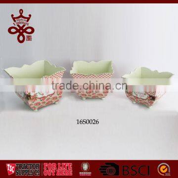 Garden Decorative Flower Pots Planters Shabby Garden Urn Planter Metal Outdoor Flower Pots photo-5