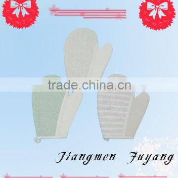 cotton bath sponge glove