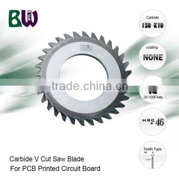 Tungsten Carbide V Cut Saw Blade For PCB Printed Circuit Board