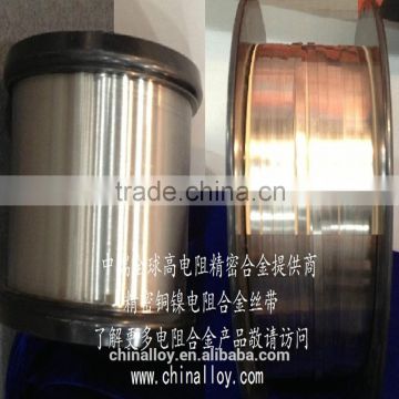 CuNi / Copper nickel alloy wires and strips.