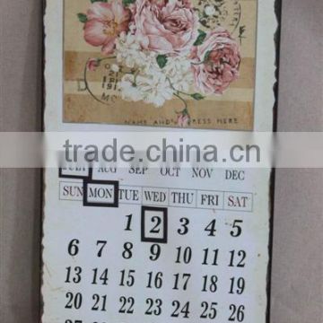 beautiful flower calendar design wood home decor