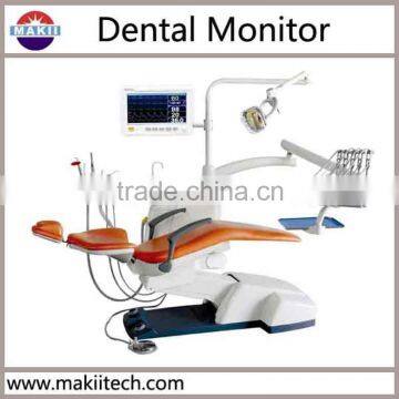 10.1 inch multiparameter dental patient moitor installed on dental chair