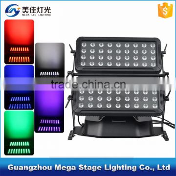 construction building 72x10w 4in1 double head outdoor led lights wall washer