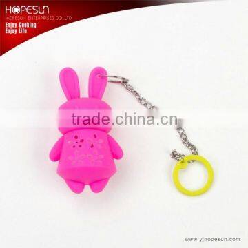 Rabbit shape silicone tea infuser with chain