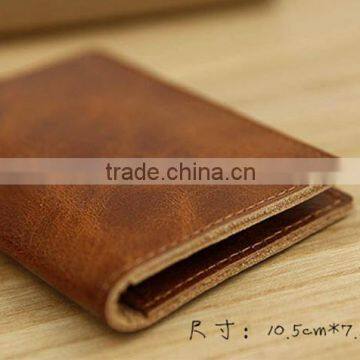 Hot Sale High Quality Bifold Genuine Leather Credit Card Holder photo-2