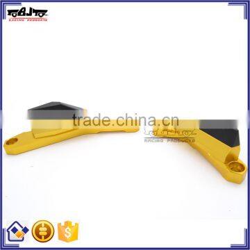 BJ-FS-MT07 Motorcycle CNC Aluminum 6061 and POM Golden Left and Right Frame Sliders Crash Protector for Yamaha MT07 13-15 photo-3
