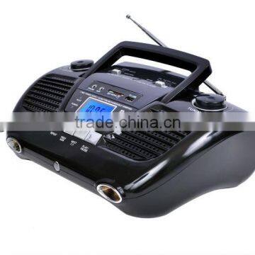 Flash Light Portable USB SD Boombox Digital World Receiver Radio