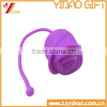 Rose shape silicone tea infuser/ Harmless Silicone tea basket